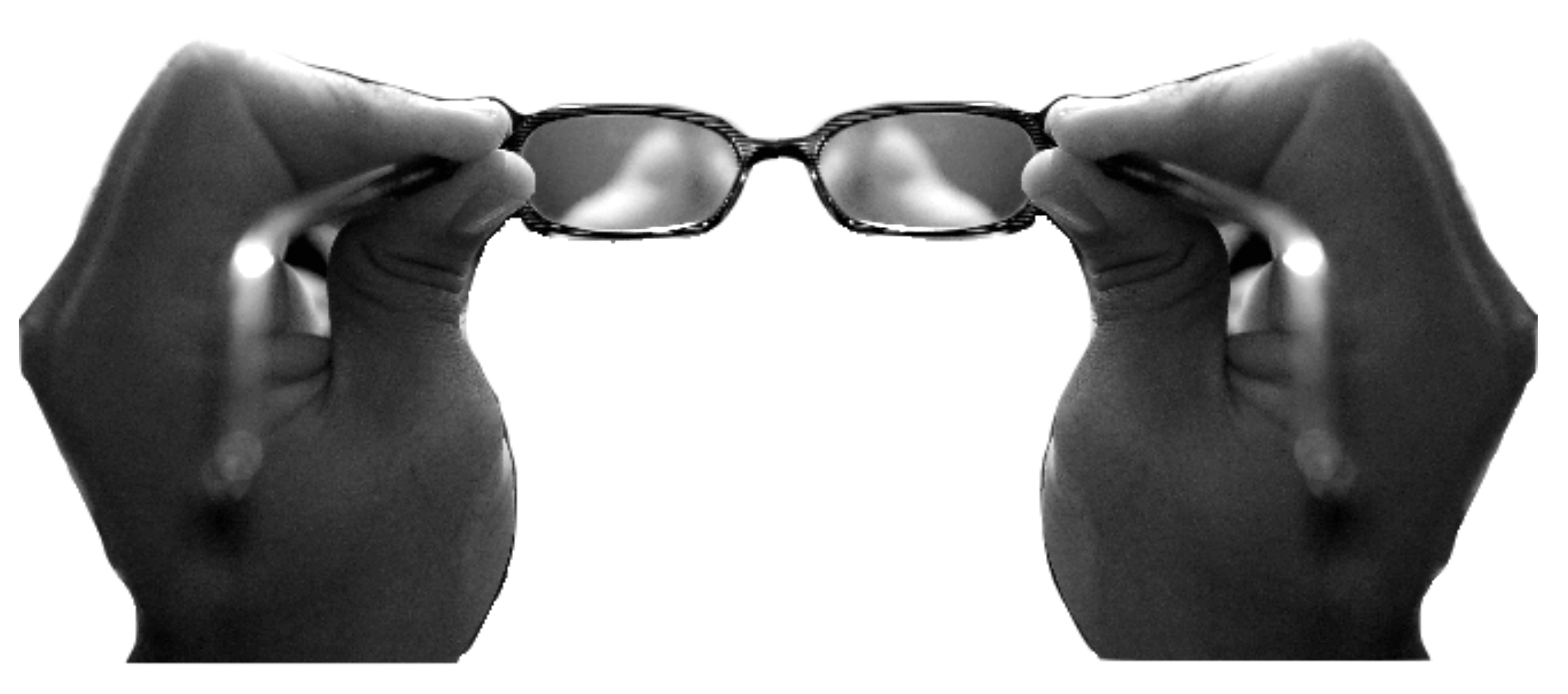 Photo pour représenter le fait de regarder ses propres lunettes
